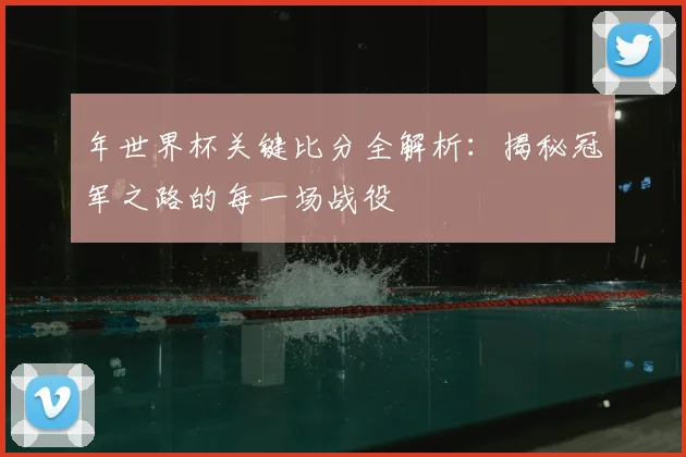 年世界杯关键比分全解析：揭秘冠军之路的每一场战役